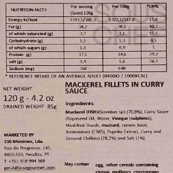 Clearance Mackerel Fillets in Curry Sauce, 120g Tinned Fish & Seafood|Ingredients Brands