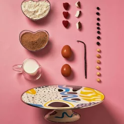 New Abstract Enamel Cake Stand, 30cm dia Serveware|Tableware Brands