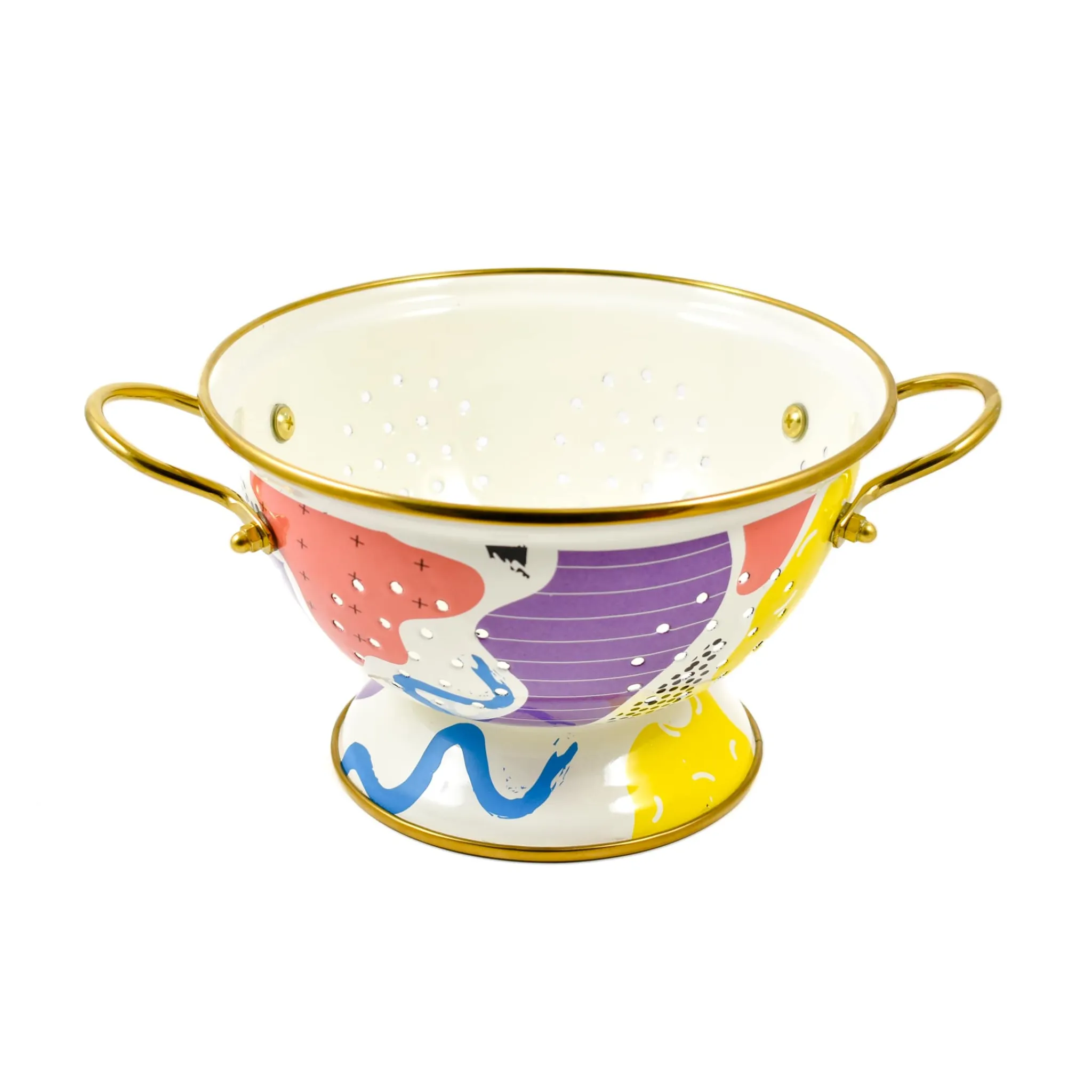 Hot Abstract Enamel Colander, 22cm Kitchen Tools & Utensils