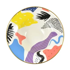 New Abstract Enamel Display Dish, 30cm Middle Eastern Ingredients|Plates
