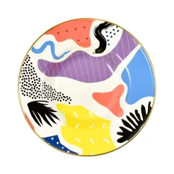 Sale Abstract Enamel Large Serving Dish, 30cm Middle Eastern Ingredients|Plates