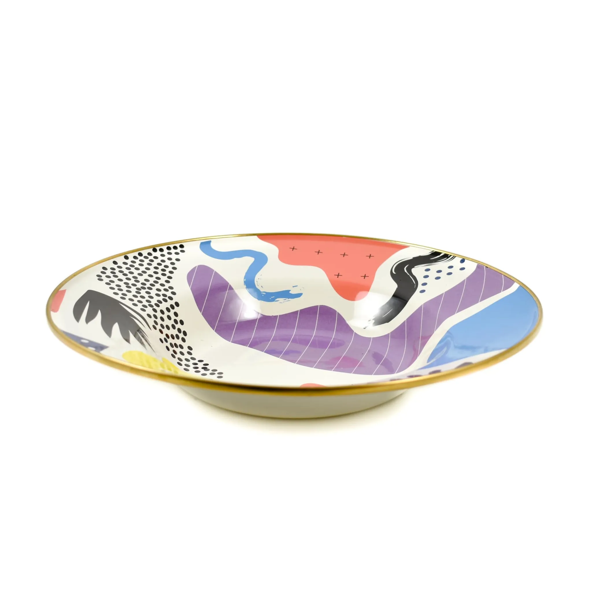 Sale Abstract Enamel Large Serving Dish, 30cm Middle Eastern Ingredients|Plates