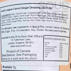 Best Carrot Ginger Dressing, 354ml Ingredients Brands|Oil, Vinegar & Dressings