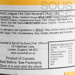 Discount Hot Deli Mustard, 355ml Ingredients Brands|Sauces & Condiments