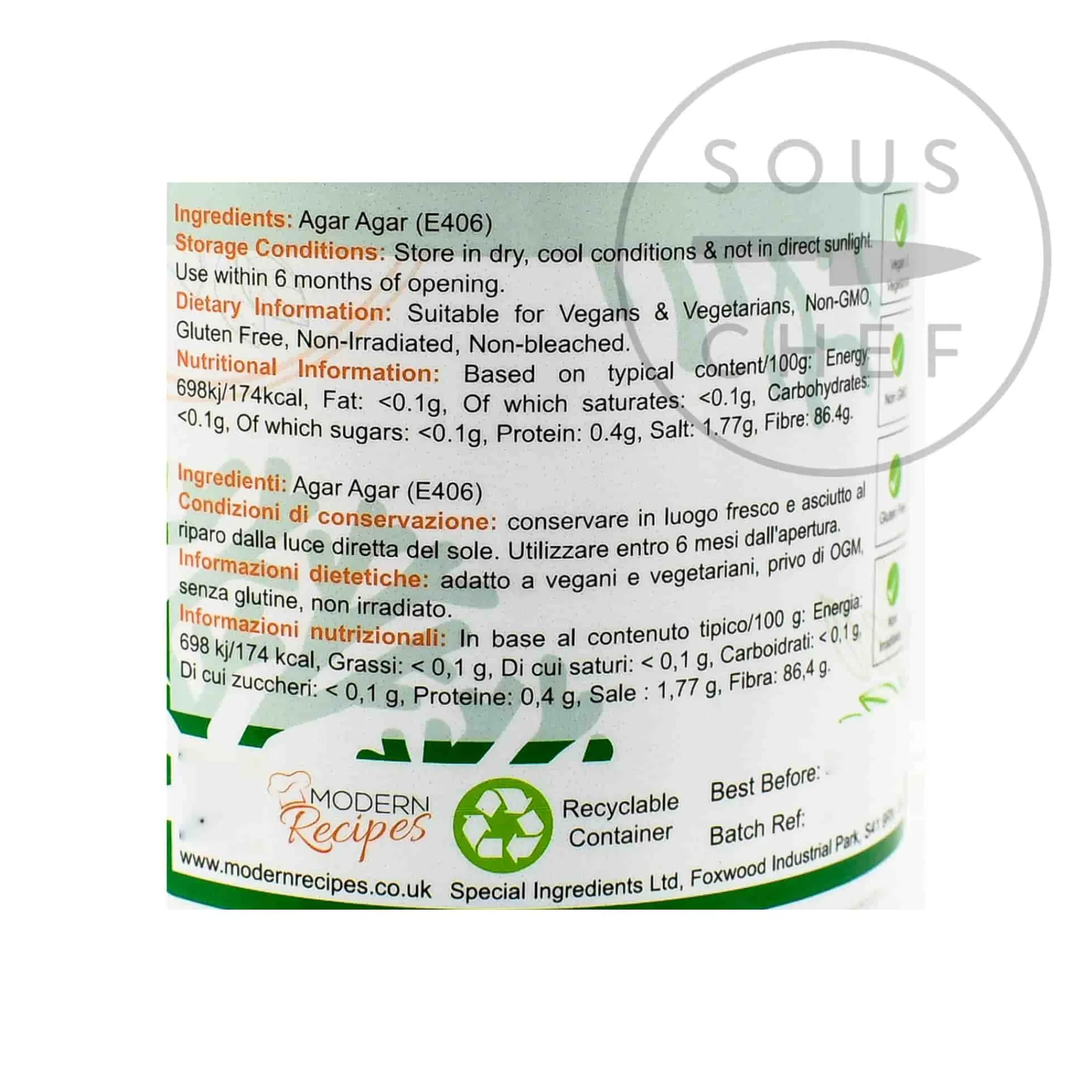Clearance Agar Agar, 100g Ingredients Brands|Baking Ingredients