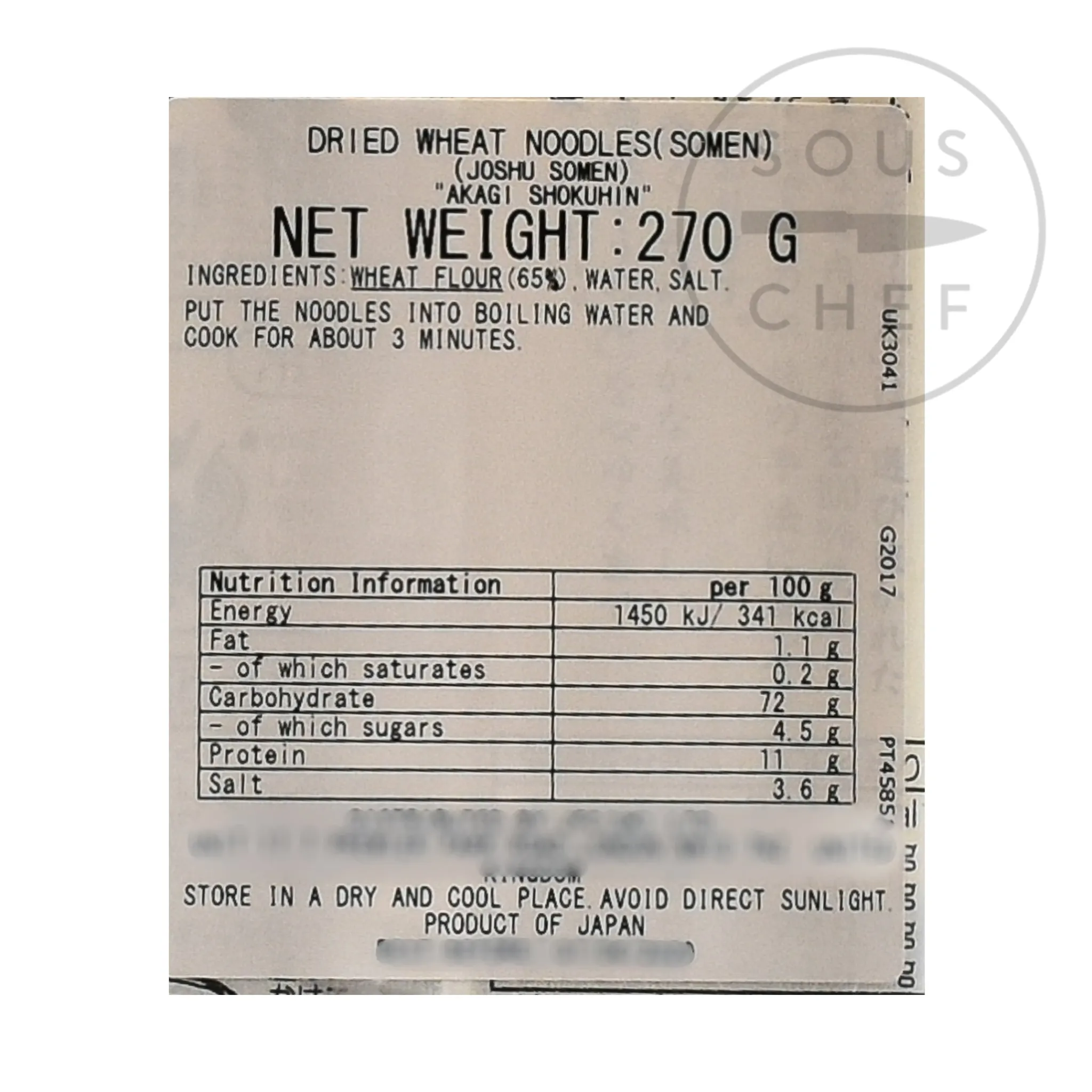 Sale Dried Somen Noodles, 270g Japanese Ingredients|Ingredients Brands