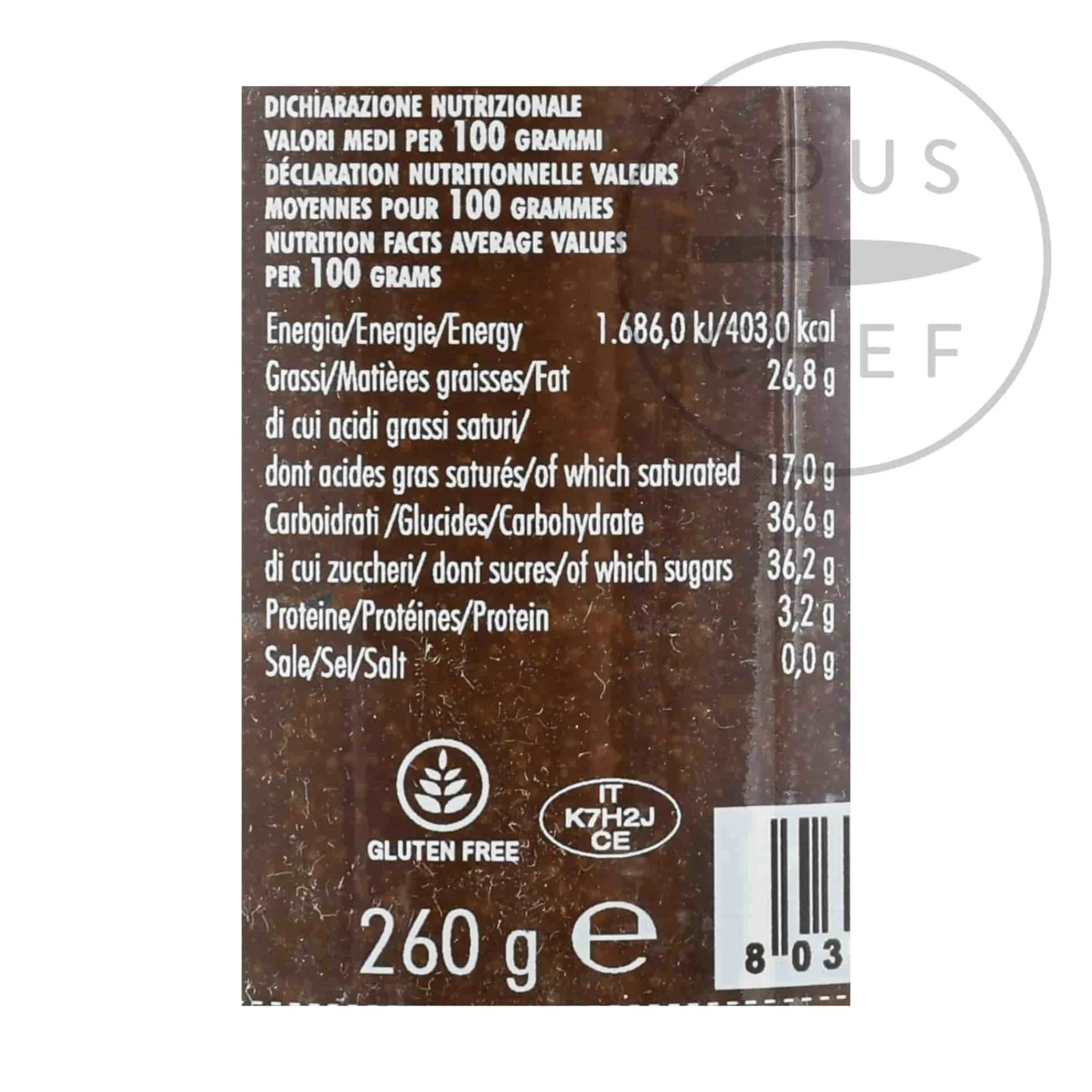 Sale Chocolate Fondue & Burner, 260g Ingredients Brands|Italian Ingredients
