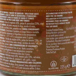 Wild Boar Ragu, 225g Italian Ingredients|Snacks