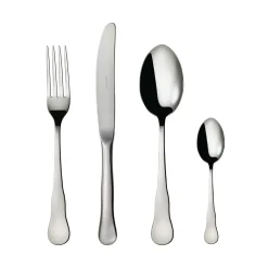 Hot Ambar Polished Stainless Steel 4 Piece Place Setting Cutlery Set Cutlery|Tableware Brands