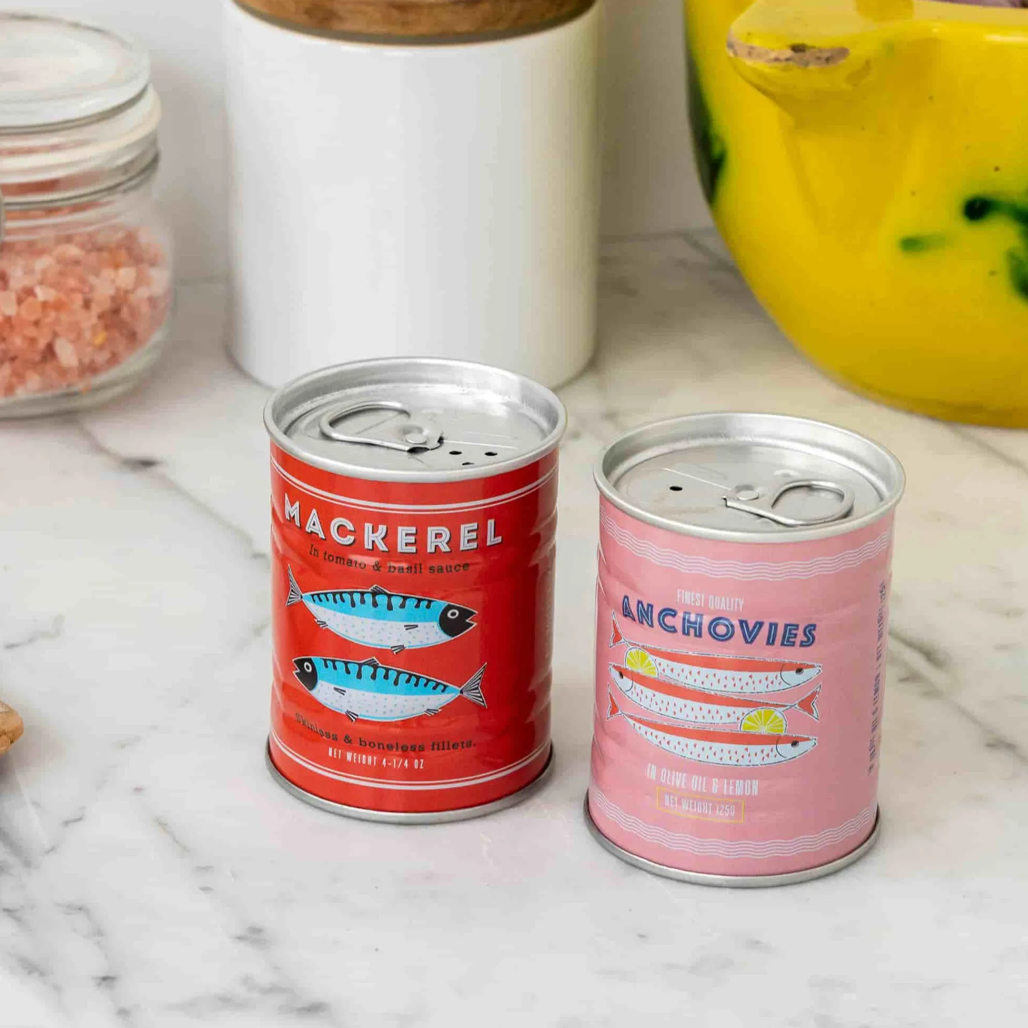 Online Anchovies & Mackerel Salt & Pepper Shaker Set Table Setting|Kitchen Tools & Utensils