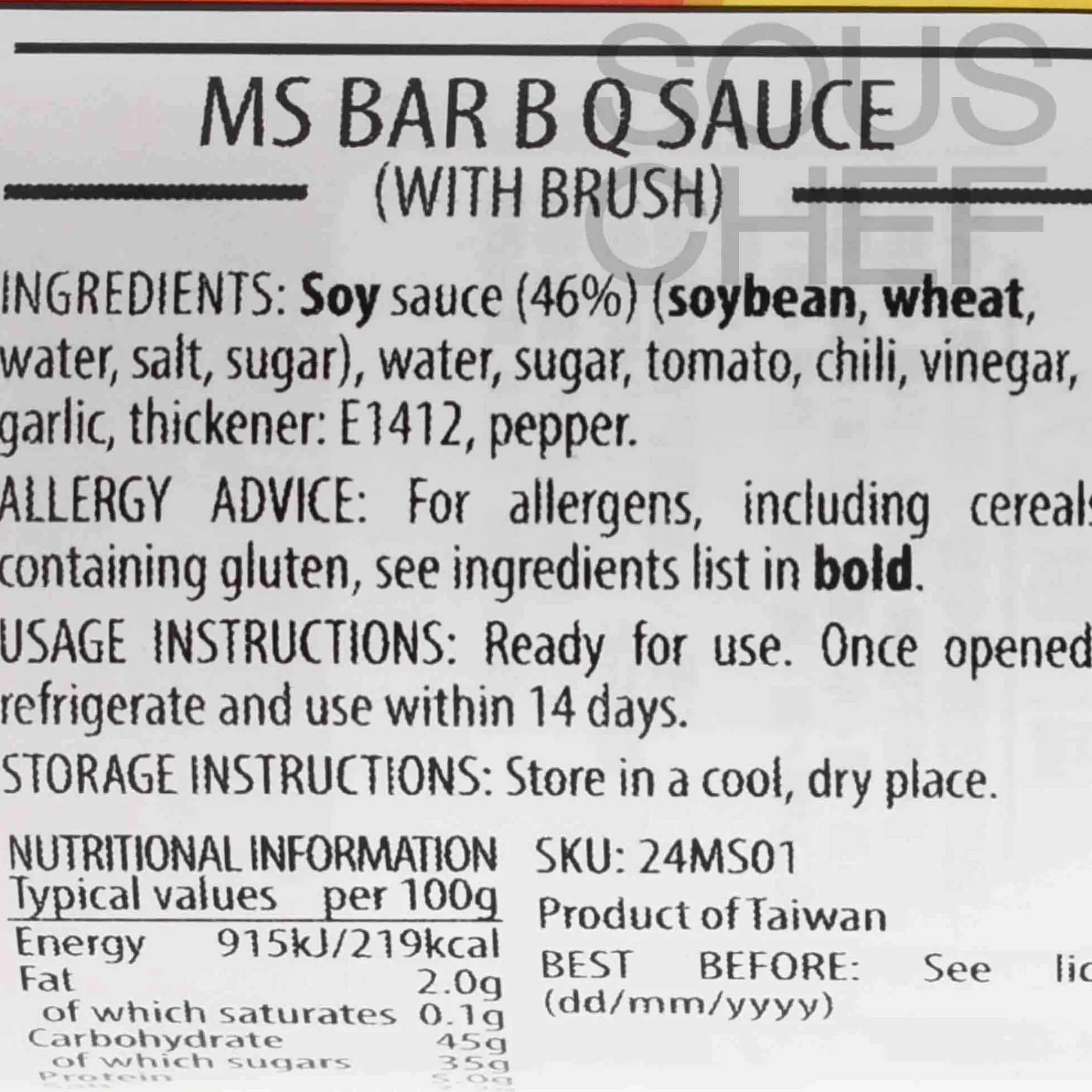 Discount Asian BBQ Sauce with Brush, 240g Ingredients Brands|Sauces & Condiments