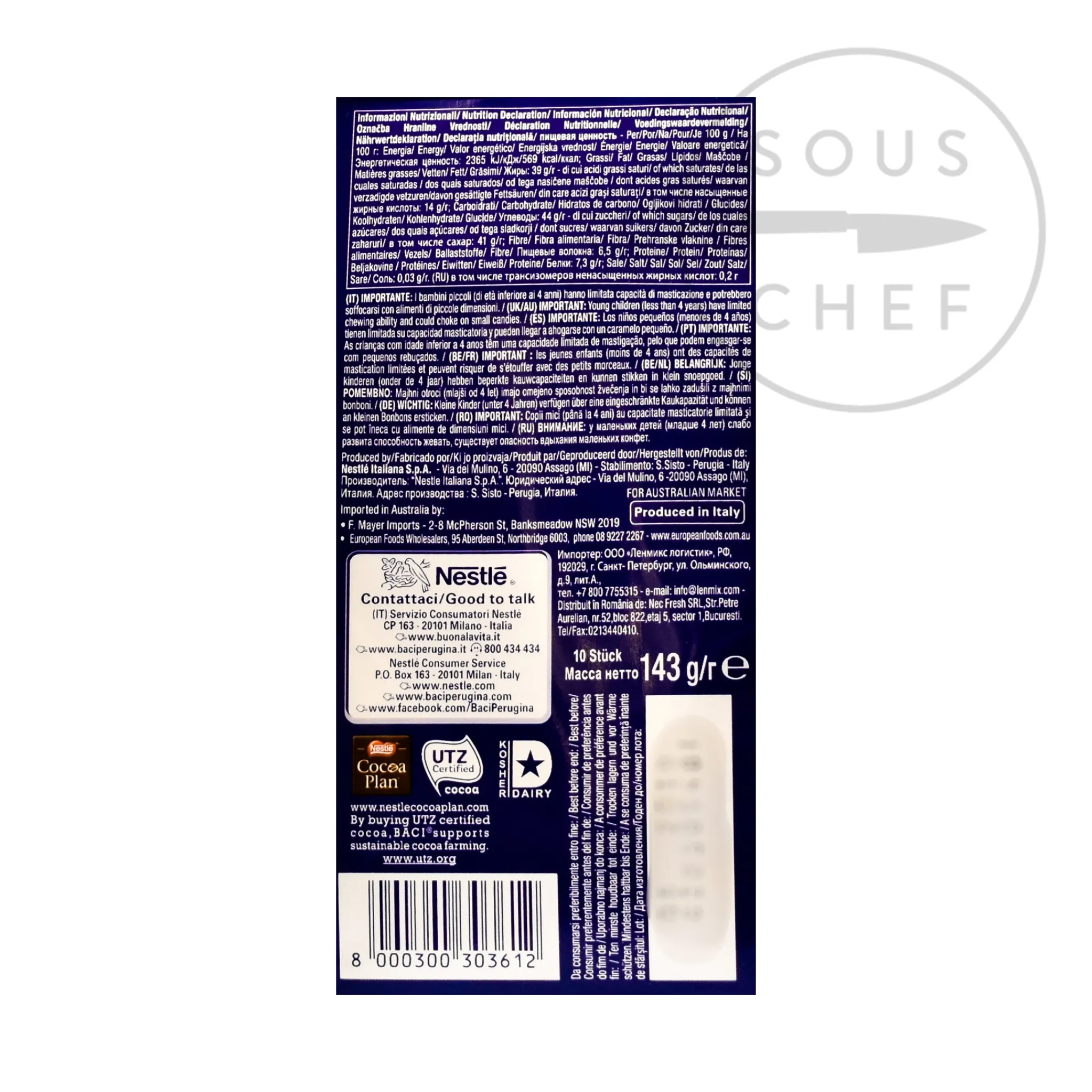Discount Dark Chocolate Kisses Bag, 125g Ingredients Brands|Italian Ingredients