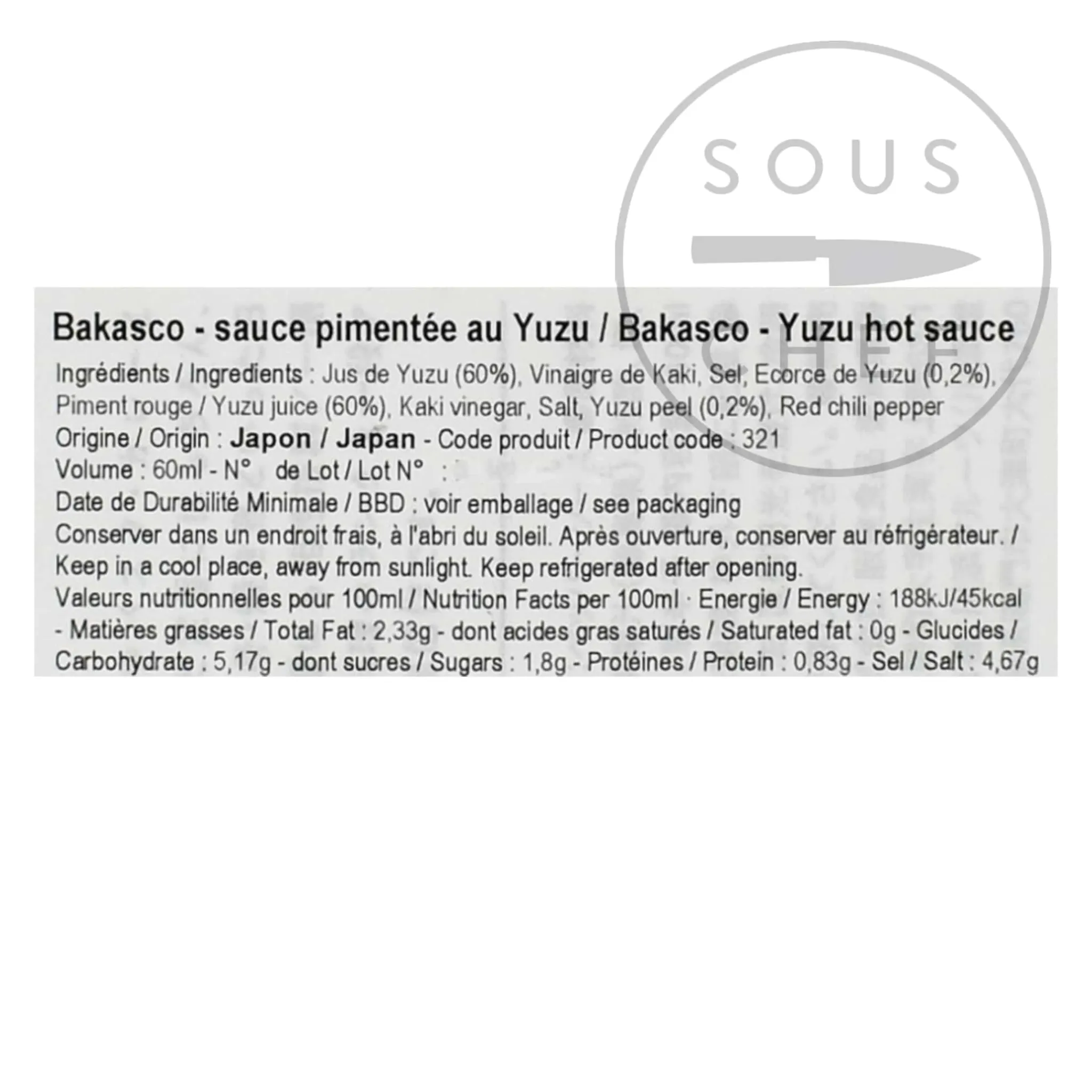 Discount Yuzu Hot Sauce, 60ml Ingredients Brands|Japanese Ingredients