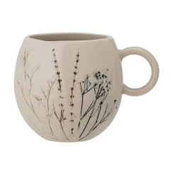 Hot Bea Floral Mug, Nature, 9.5cm Crockery & Dinnerware|Tableware Brands