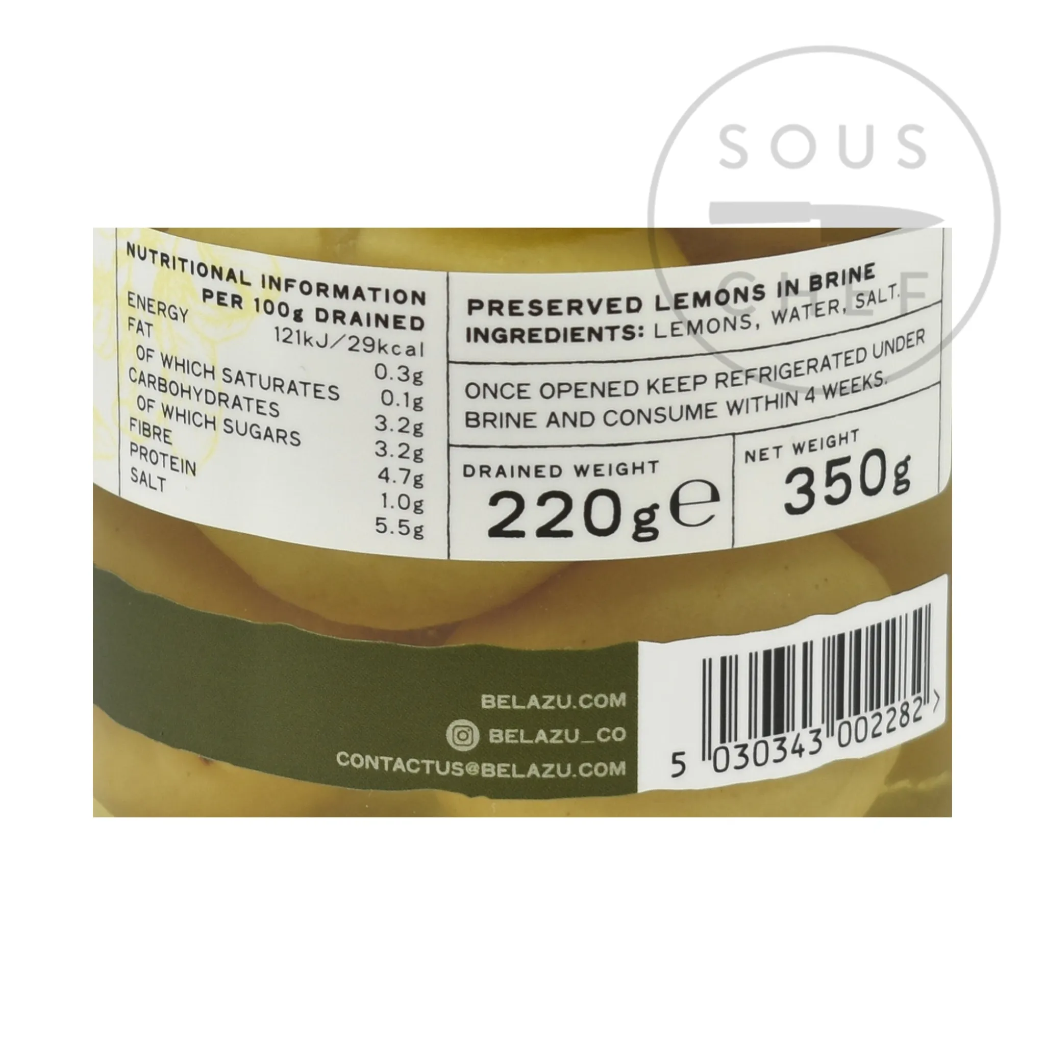 Clearance Beldi Preserved Lemons, 360g Middle Eastern Ingredients|Sauces & Condiments