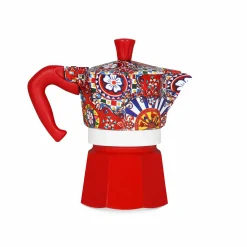Online x Dolce & Gabbana Red Moka Express Coffee Maker Italian Ingredients|Tableware Brands