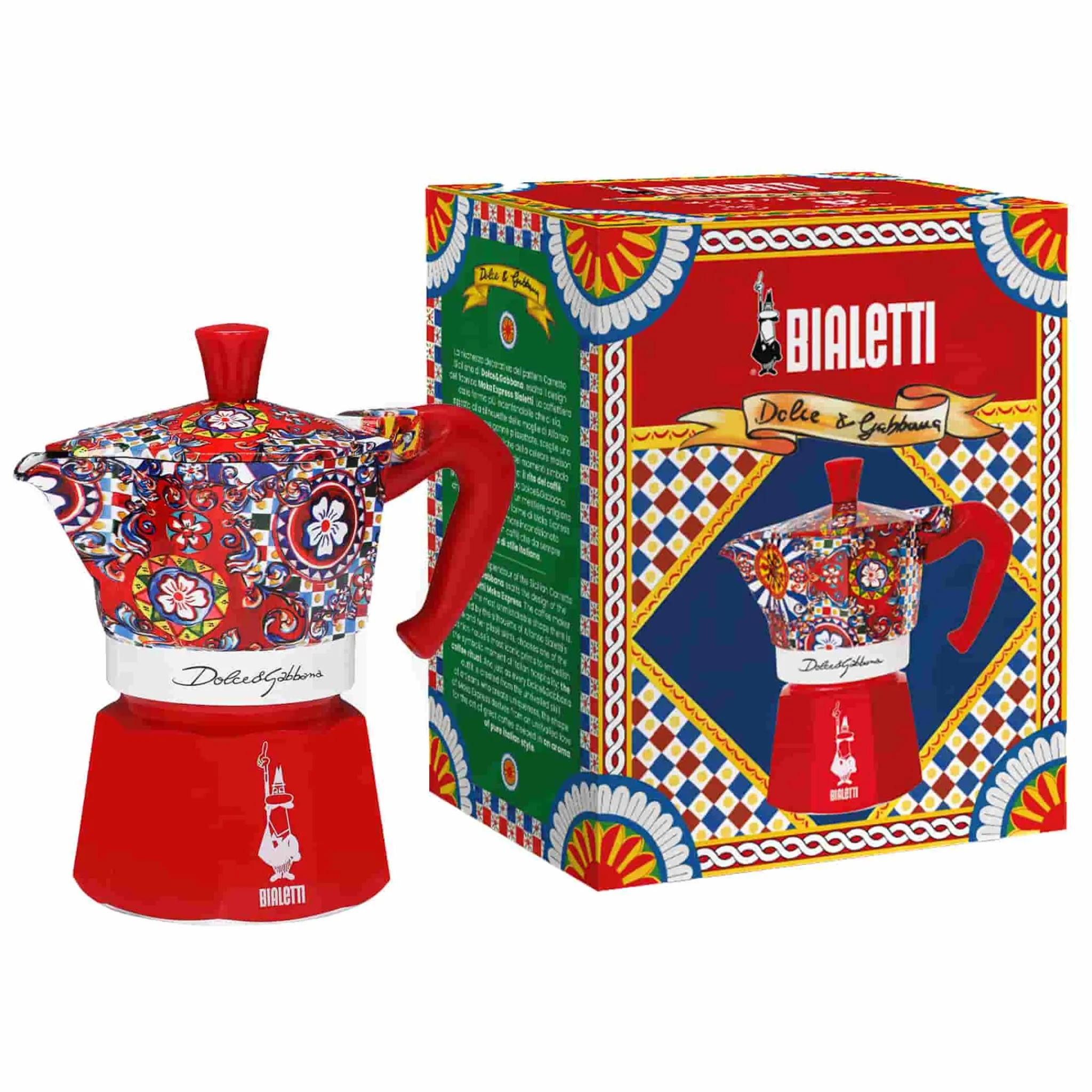 Online x Dolce & Gabbana Red Moka Express Coffee Maker Italian Ingredients|Tableware Brands