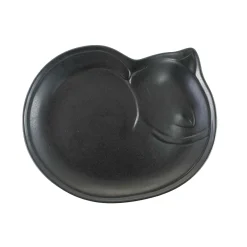 Black Cat Japanese Large Plate, 28cm Japanese Ingredients|Plates