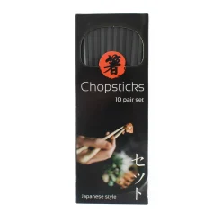 Best Black Fibreglass Japanese-style Chopsticks - 10 Pairs Japanese Ingredients|Japanese Tableware