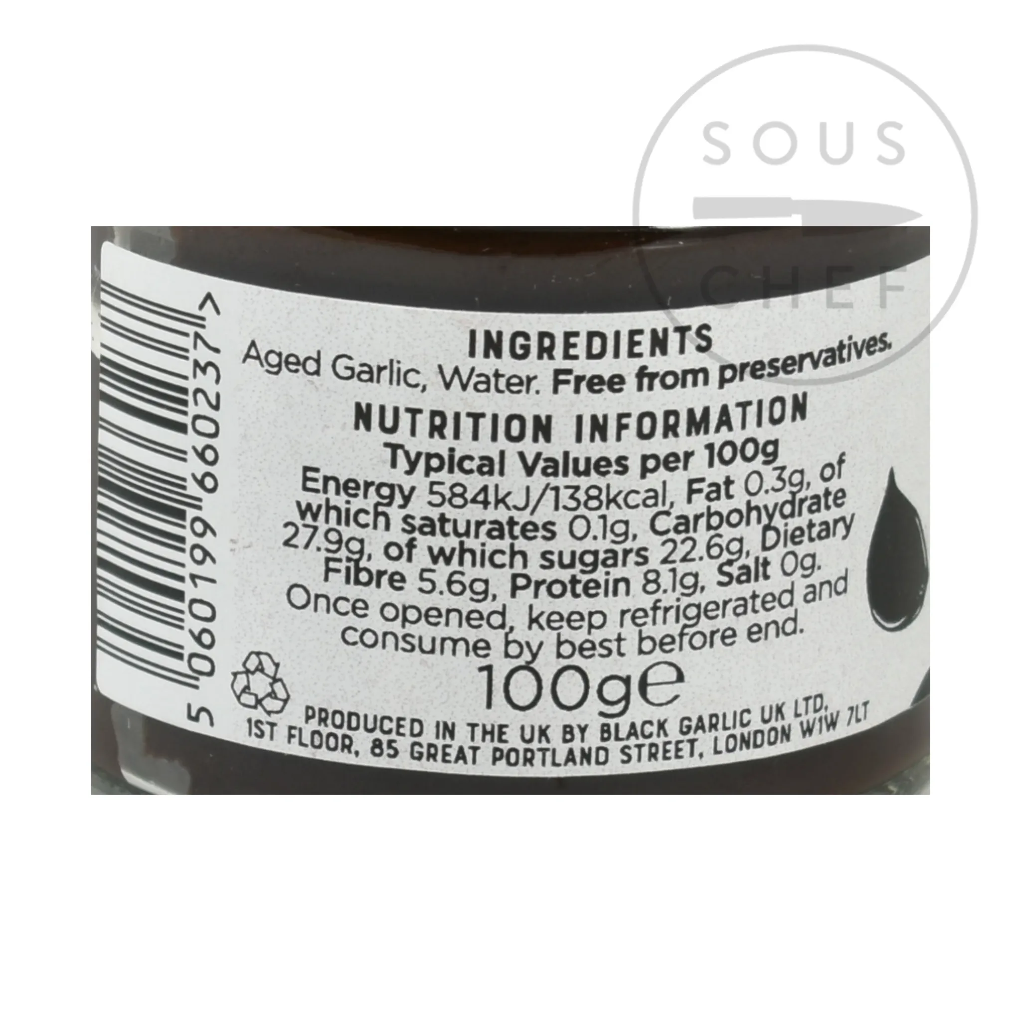 Black Garlic Paste, 100g Made In The Uk|Korean Ingredients