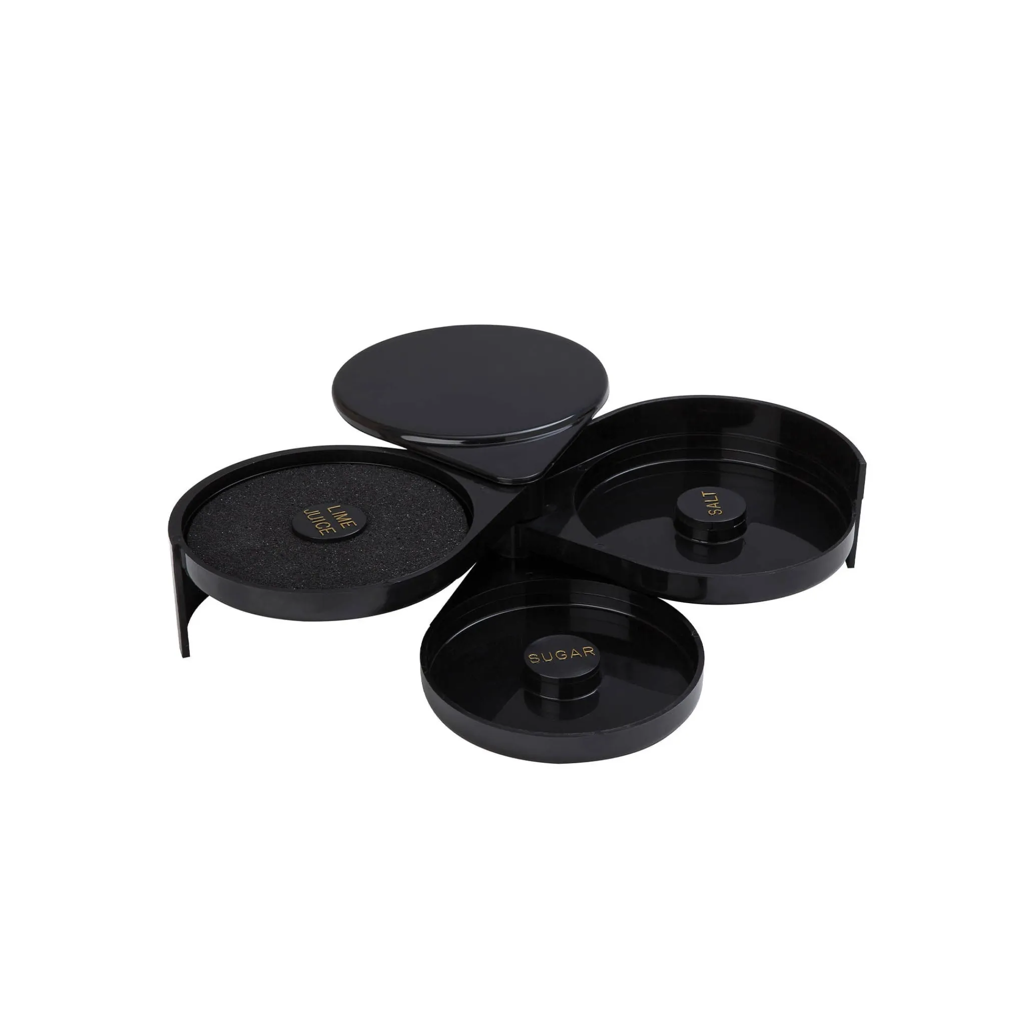Clearance Black 3 Part Glass Rimmer Cocktail Making & Barware