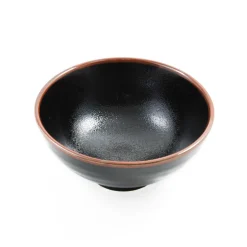 Outlet Black Stoneware Ramen Bowl, 19.7cm Japanese Ingredients|Japanese Tableware