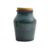 Sale Blue Glaze Salt Pot with Cork Lid Tableware Brands