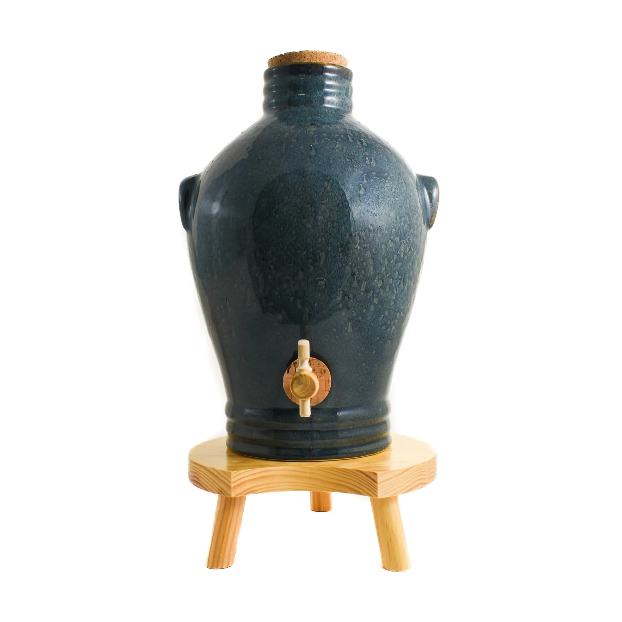 Outlet Blue Glaze Vinaigrier, 3L Pickling, Preserving & Fermenting Jars