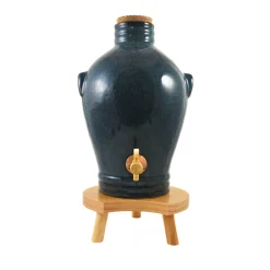 Outlet Blue Glaze Vinaigrier, 3L Pickling, Preserving & Fermenting Jars