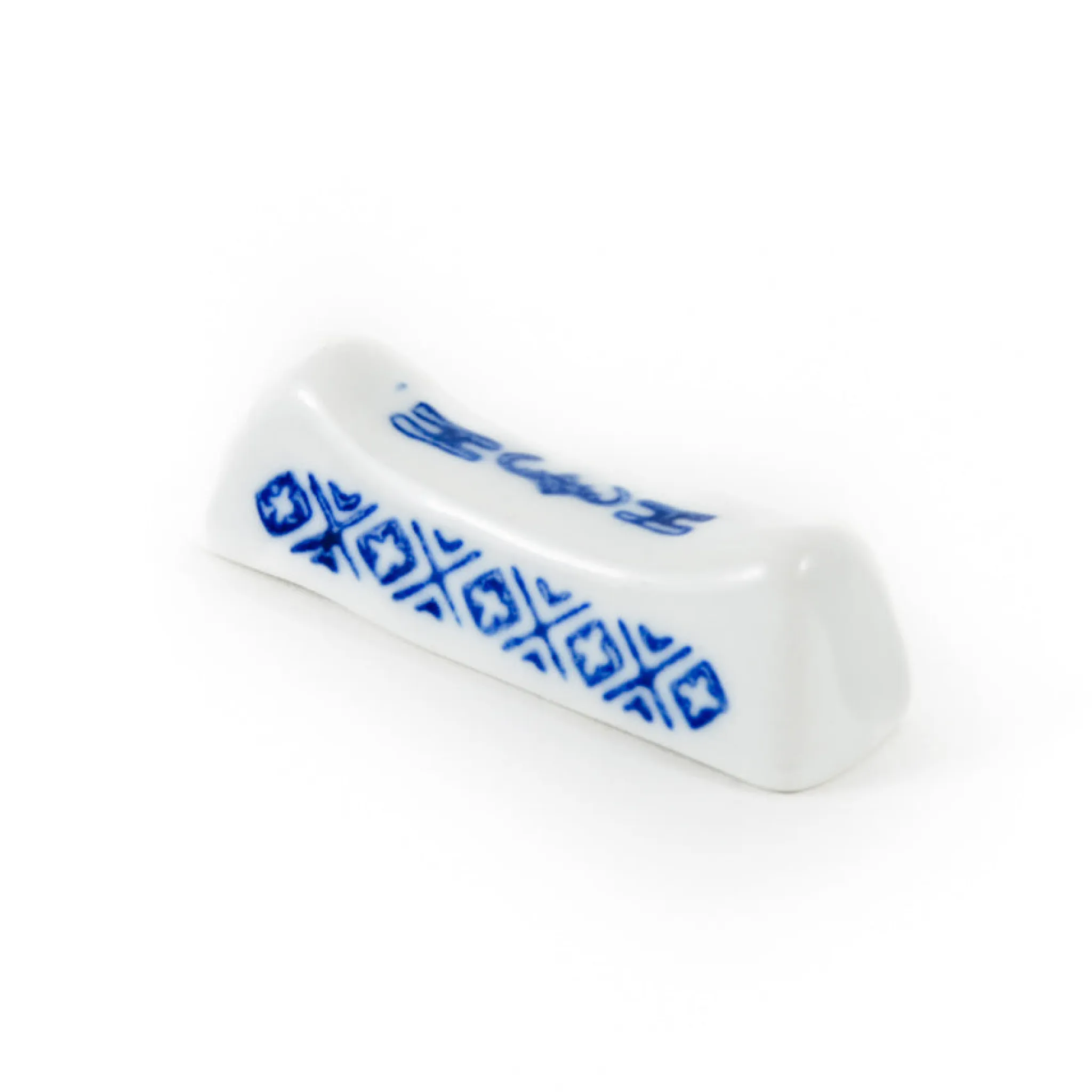 Clearance Blue Rice Pattern Chopstick Rest Chinese Ingredients|Tableware Brands