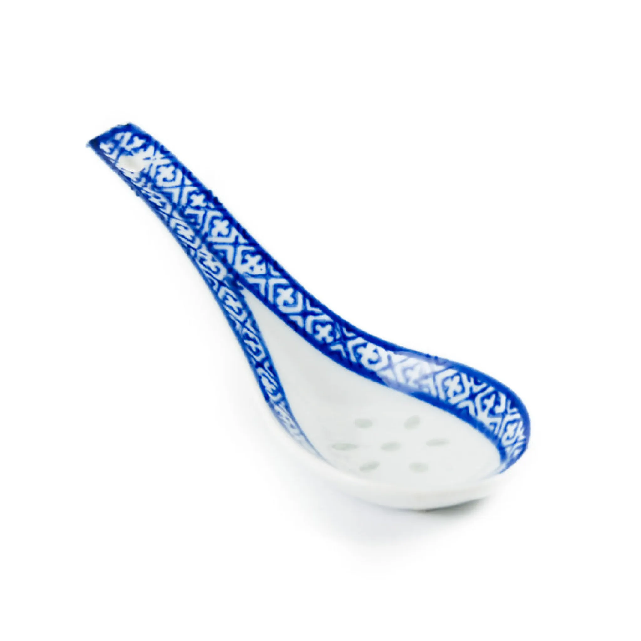Outlet Blue Rice Pattern Rice Spoon, 14cm Tableware Brands|Chinese Ingredients