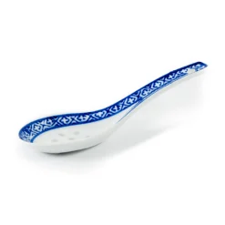 Outlet Blue Rice Pattern Rice Spoon, 14cm Tableware Brands|Chinese Ingredients