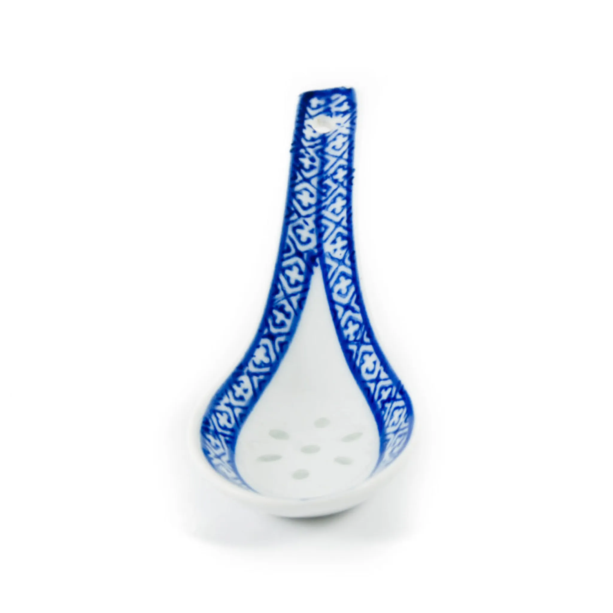 Outlet Blue Rice Pattern Rice Spoon, 14cm Tableware Brands|Chinese Ingredients