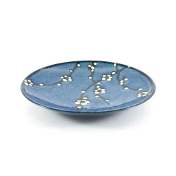 Best Blue Sakura Side Plate, 22.5cm Japanese Ingredients|Plates