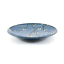Best Blue Sakura Side Plate, 22.5cm Japanese Ingredients|Plates