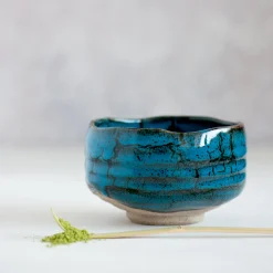 New Blue Storm Matcha Bowl, 11.7cm Japanese Ingredients|Japanese Tableware