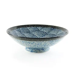 Outlet Blue Wave Large Shallow Bowl, 24.3cm Tableware Brands|Japanese Ingredients