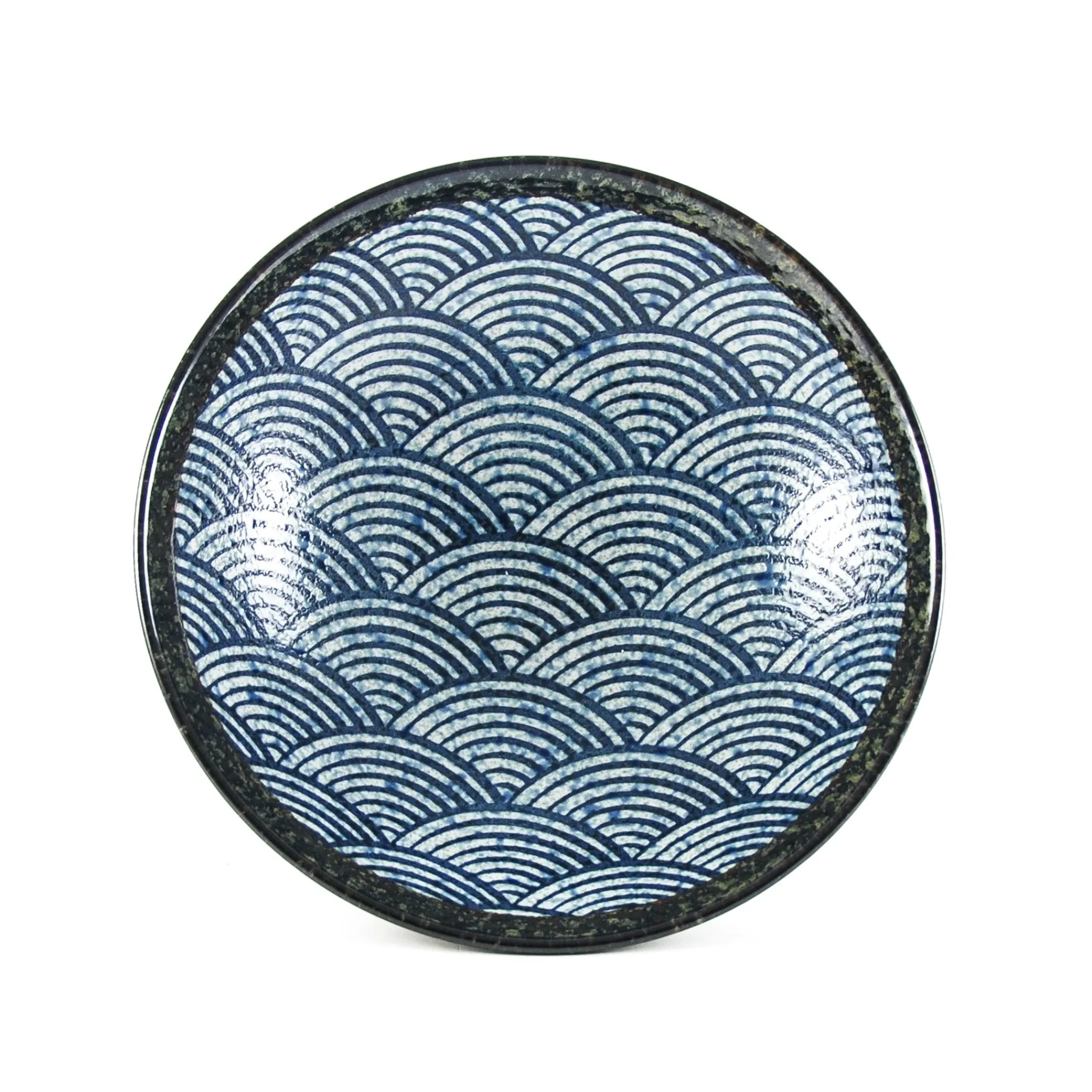 Outlet Blue Wave Large Shallow Bowl, 24.3cm Tableware Brands|Japanese Ingredients