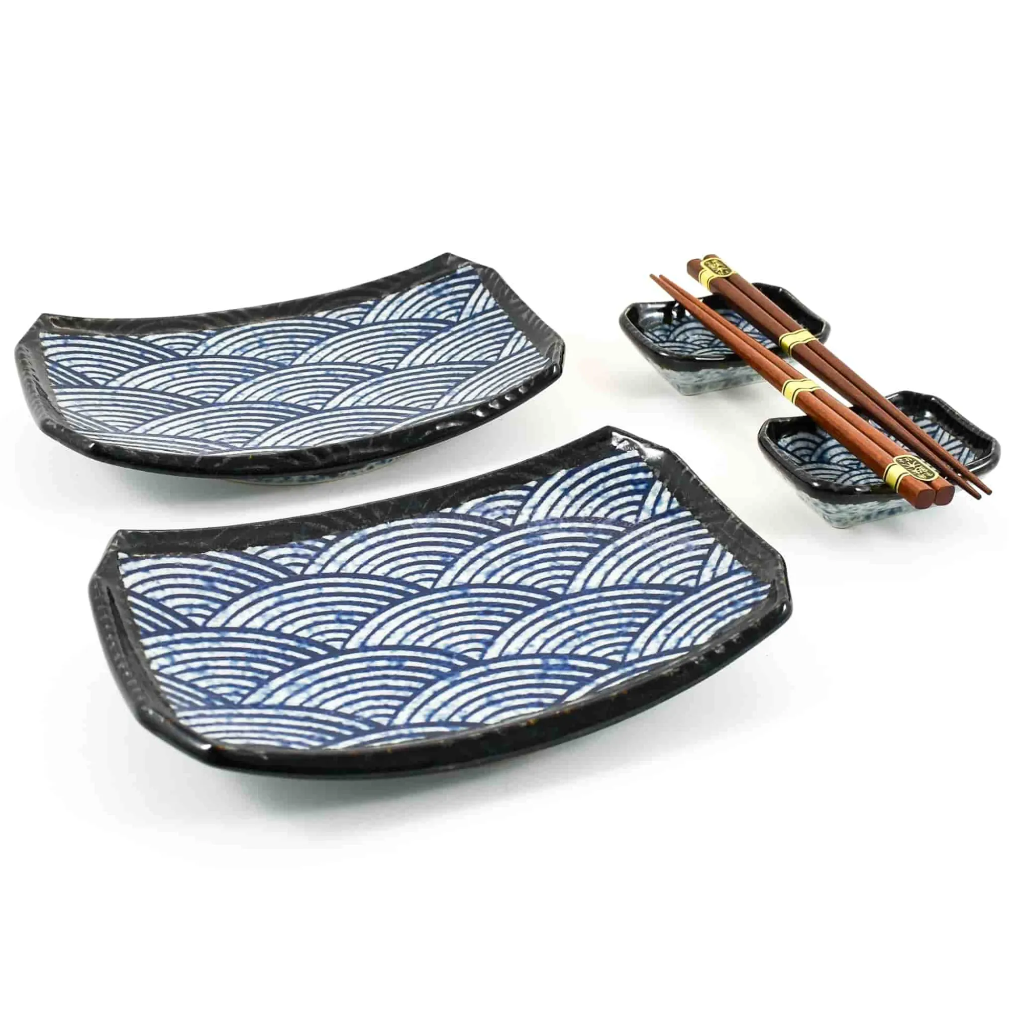 Discount Blue Wave Sushi Serving Set Tableware Brands|Japanese Ingredients