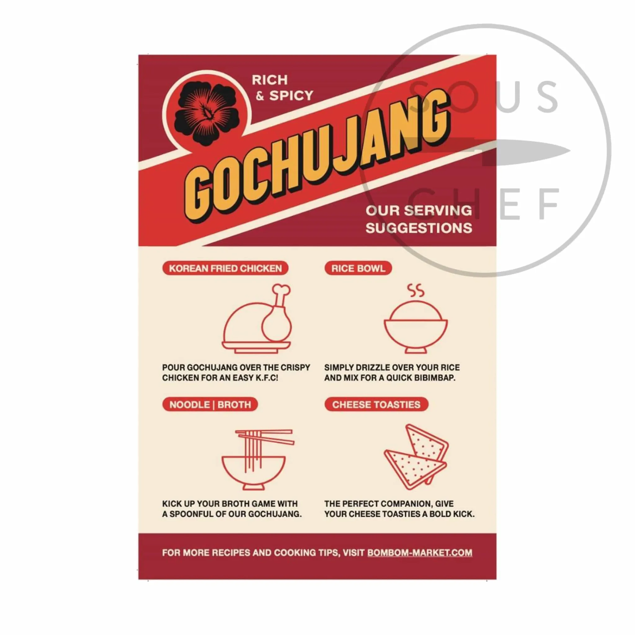 Outlet Bombom Korean Gochujang Hot Sauce, 220g Ingredients Brands|Korean Ingredients