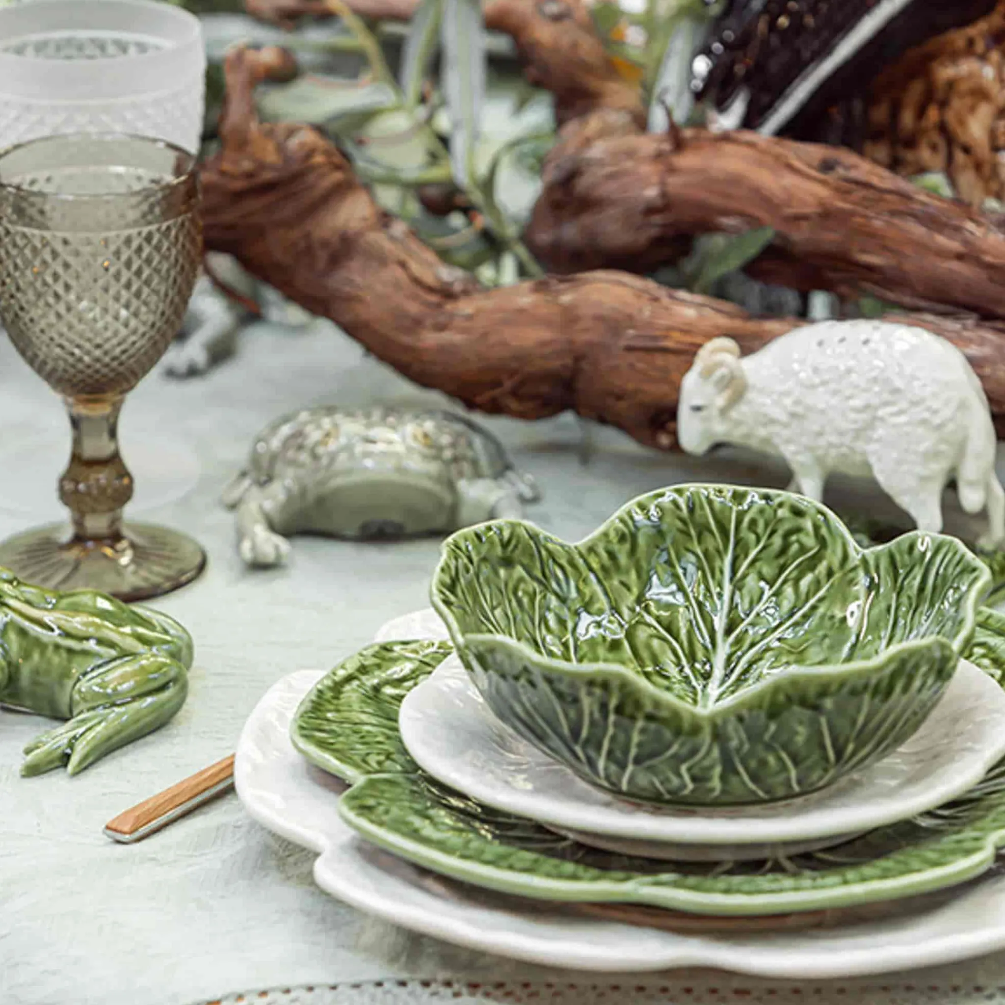 Outlet White Cabbage Plate, 19cm Plates|Crockery & Dinnerware
