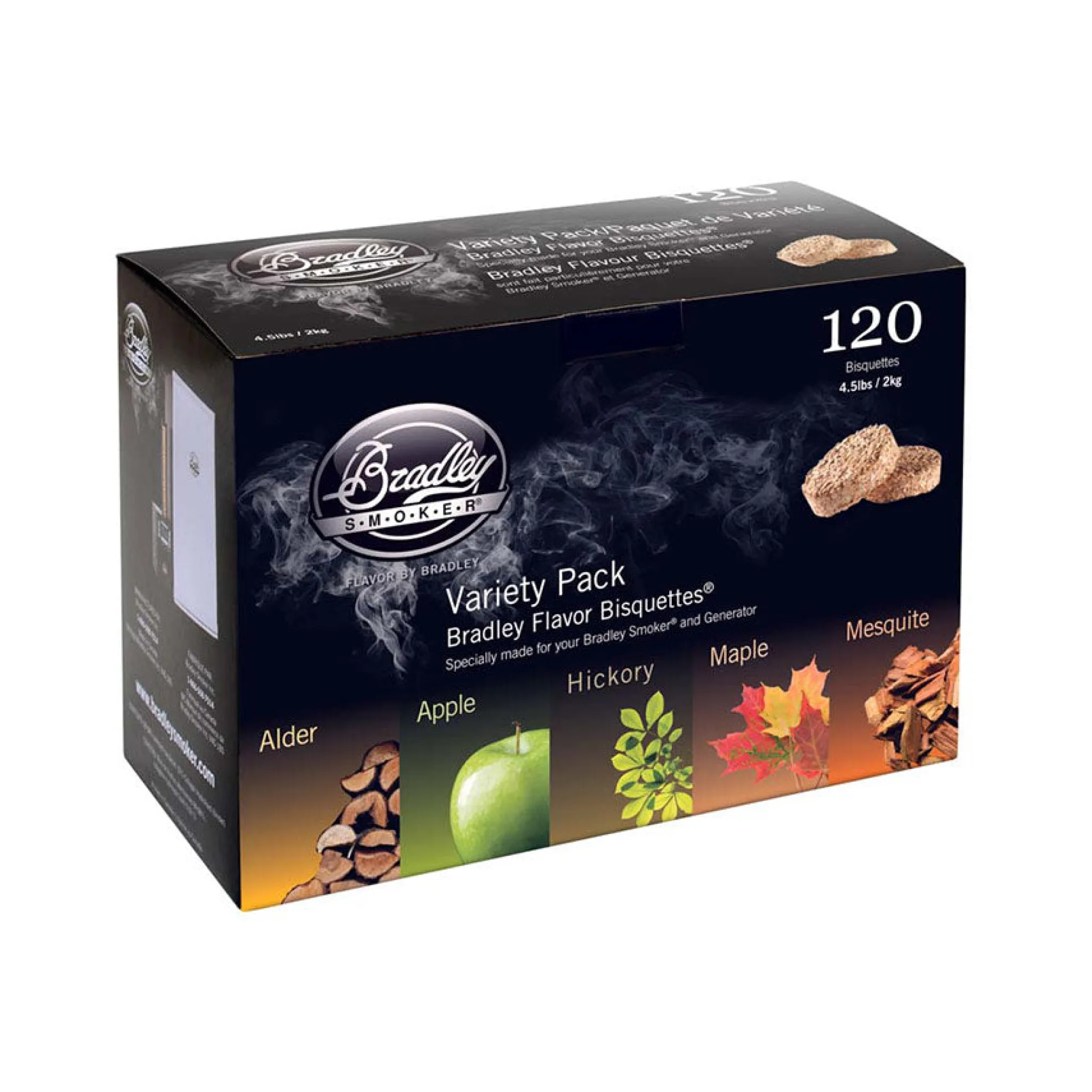 Bradley Five Flavour Bisquettes, Pack of 120 Food Smokers|Bbq & Smoking