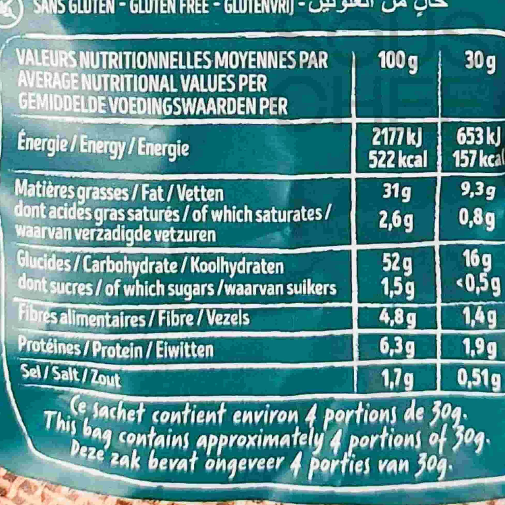 Discount Bret's Bleu d'Auvergne DOP Blue Cheese Crisps, 125g Snacks|Ingredients Brands