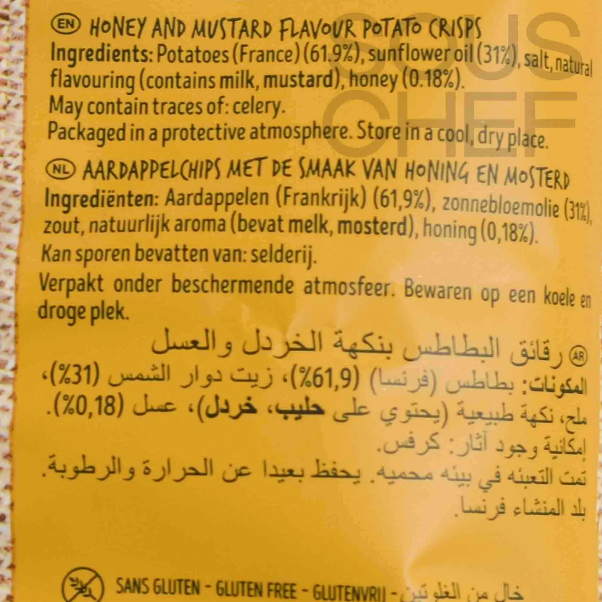 Hot Bret's Honey Mustard Crisps, 125g Snacks|Ingredients Brands