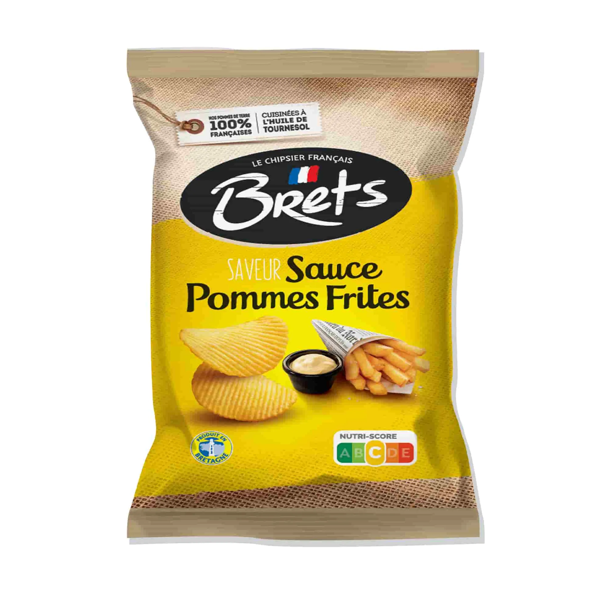 Best Bret's Pommes Frites Sauce Crisps, 125g Snacks|Ingredients Brands