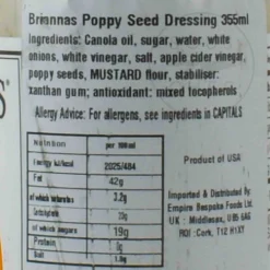 Online Rich Poppy Seed Dressing, 355ml Ingredients Brands|American Ingredients