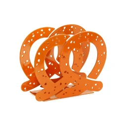 Hot Brown Pretzel Metal Napkin Holder Tableware Brands