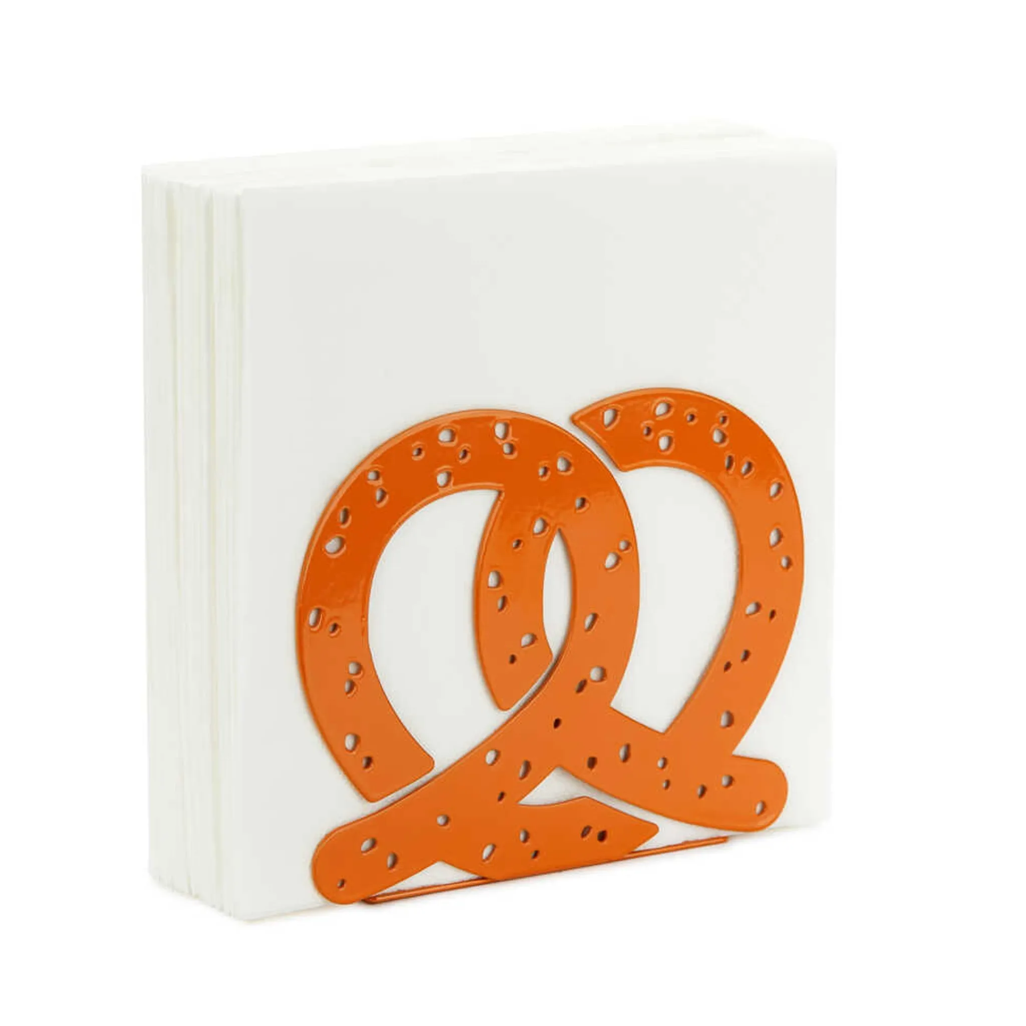 Hot Brown Pretzel Metal Napkin Holder Tableware Brands