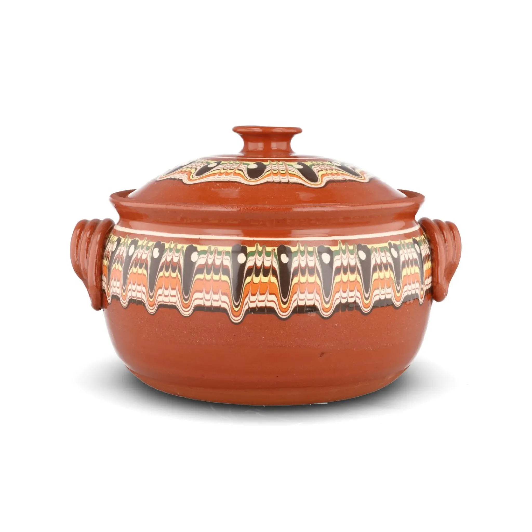 Outlet Bulgarian Troyan Brown Terracotta Cooking Pot Baking Supplies & Equipment