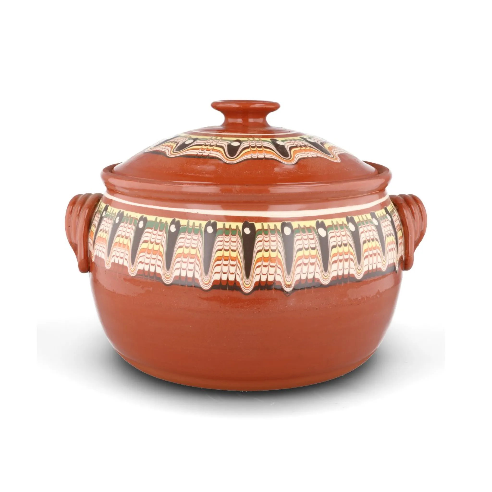 Outlet Bulgarian Troyan Brown Terracotta Cooking Pot Baking Supplies & Equipment